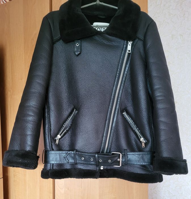 Дубленка Zara  Авиатор/ Зимняя