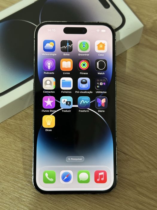 Iphone 14 Pro Cinza com Caixa