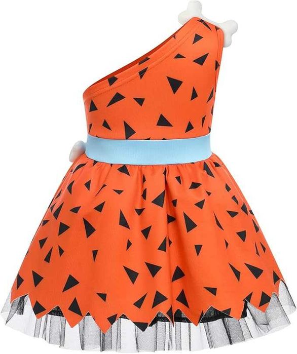 Strój jaskiniowca dla dziewczynki 70 cm kostium karnawałowy Flinston