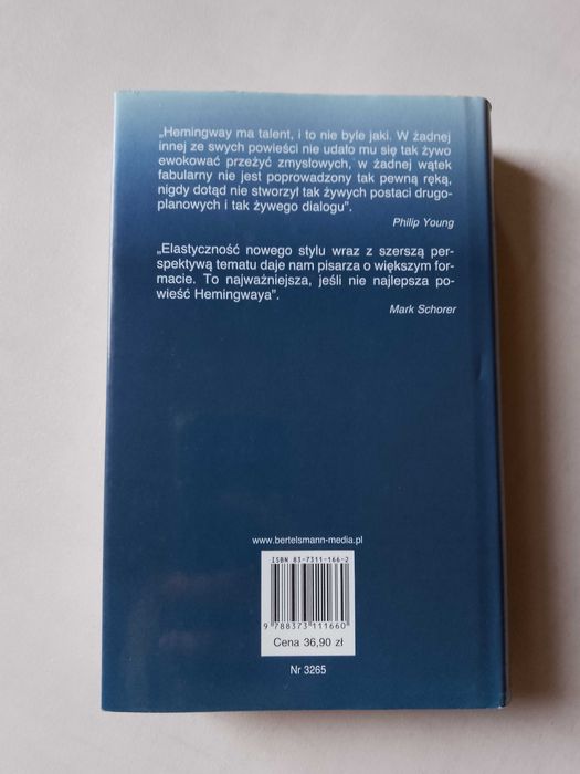 Ernest Hemingway "Komu bije dzwon" 2002 Libros