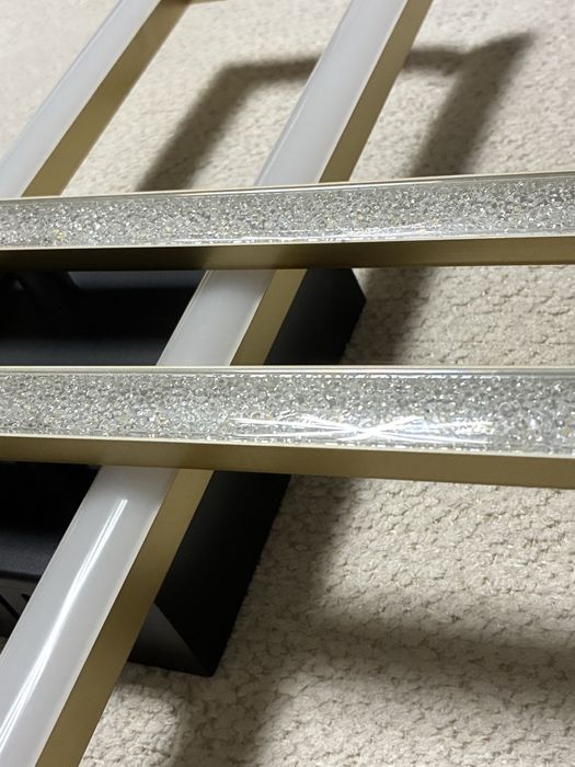 Candeeiro dourado teto led