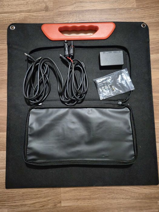 Bateria Anker 521 + Painel Solar Mobisolar 100W — como novos