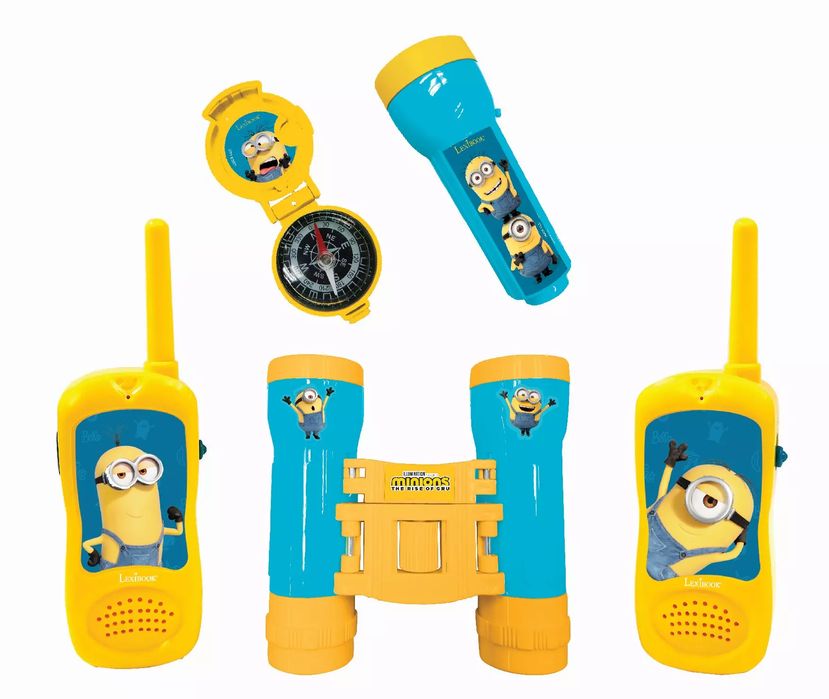 Minionki. Zestaw przygodowy z krótkofalówkami, lornetką i kompasem. Lexibook. Nowy Produkt