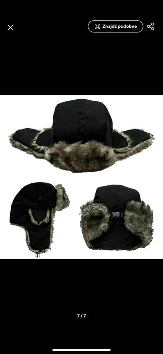 Nowa czapka męska uszatka zimowa militarna wojskowa