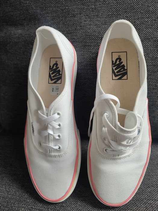 Vans authentic platform 2.0 białe trampki 42