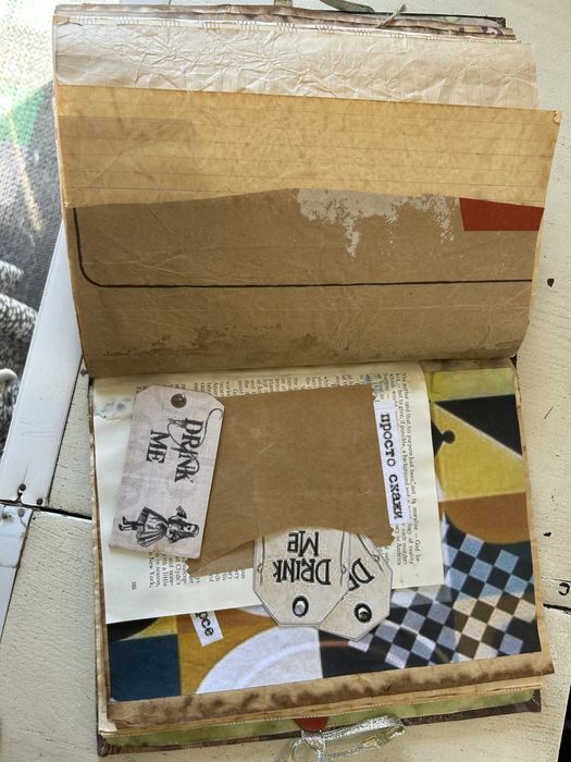 «Алиса в стране чудес» Джанкбук JUNK BOOK ручной работы