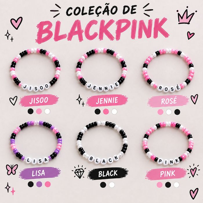 BLACKPINK – Coleção de Pulseiras | 10 € + Envio