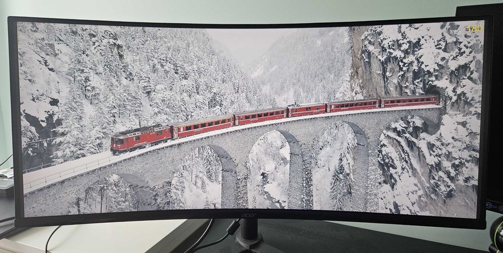 Efektowy Monitor ACER Nitro XZ342CU V.3 34" zakrzywiony ekran, panoramiczny 180Hz