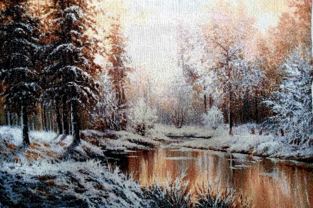 Картина вишита хрестиком. Вишивка.