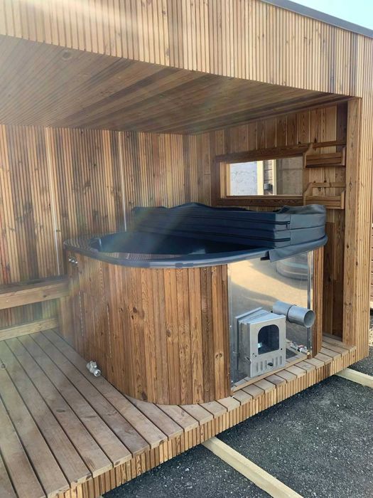 Баня з чаном на дровах! Мобільна баня з чаном від виробника.