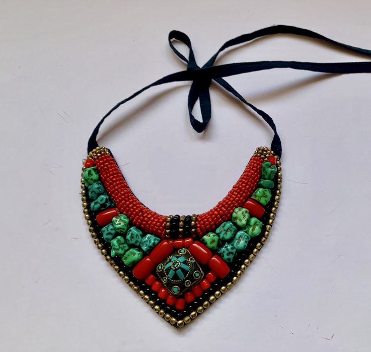 Непальское колье-ожерелье в этническом стиле