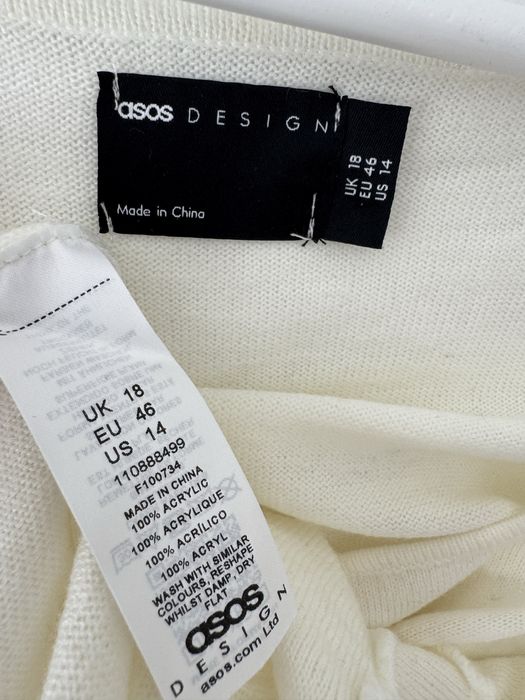 ASOS dzianinowy top z długim rękawem