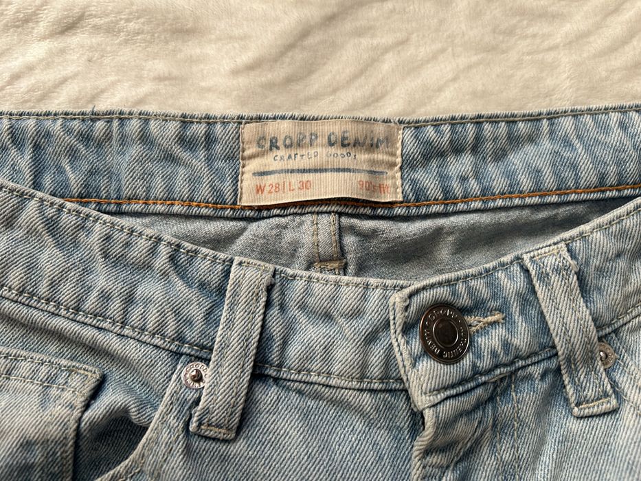 #cropp spodnie jeansowe niebieskie