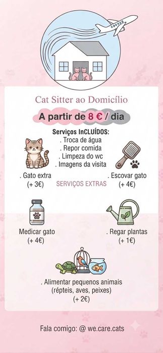 Gatil, Cat Sitter, ama de gatos, nanny of cats