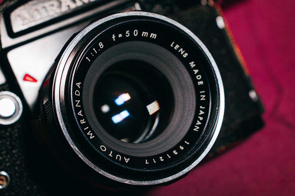 Miranda Sensomat RE + 50mm f/1.8 + 135mm f/2.8 + адаптер м42 + плівка