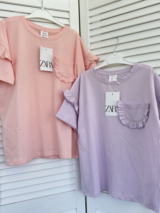 Zara футболки 7/8, 9/10 років (на дівчат)