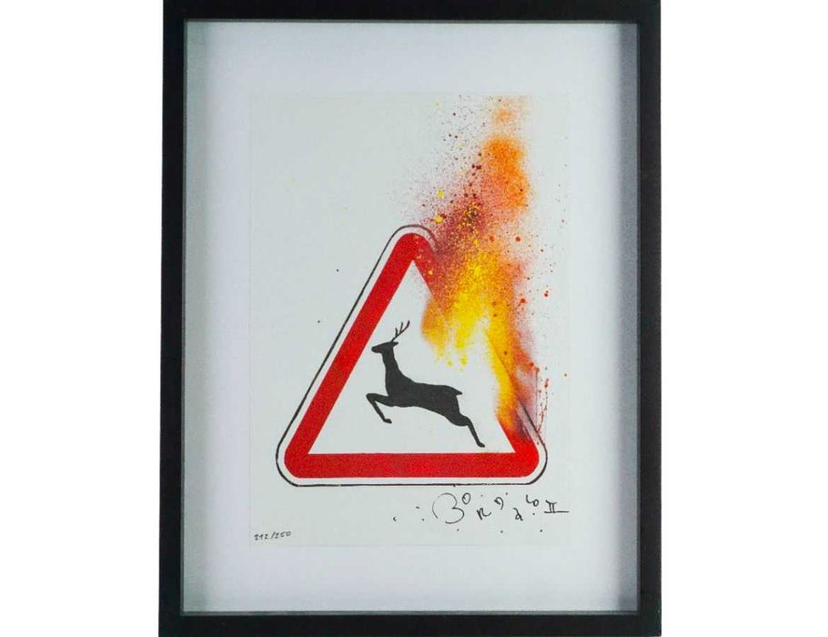 Bordalo II - Risografia "Wild, Wild Fires"