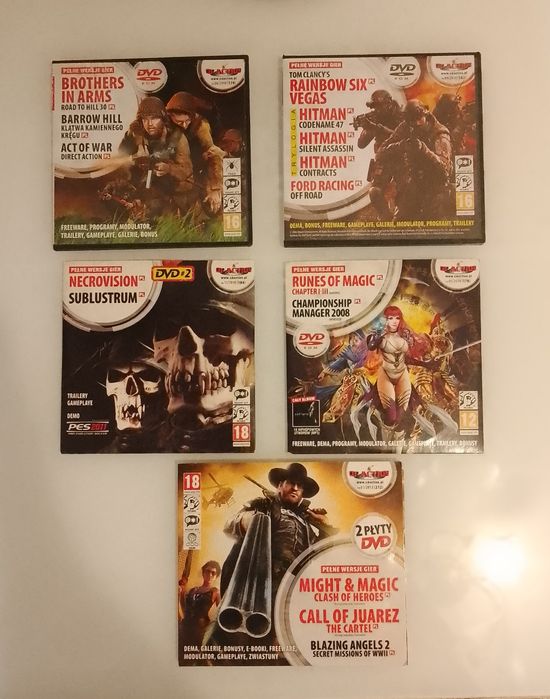 Gry z kultowego czasopisma cd-action, 6 płyt, 17 gier.