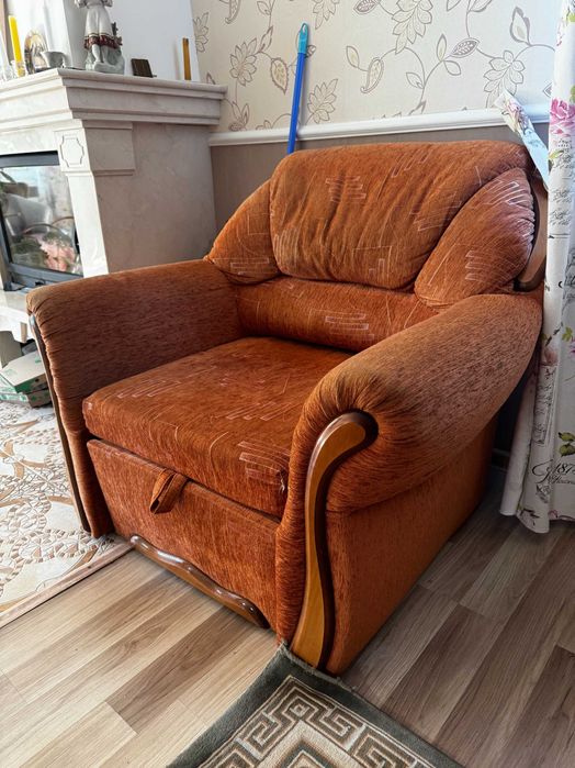 Комплект м’яких меблів: диван + 2 крісла (розкладні)