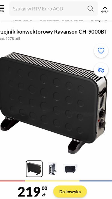 Grzejnik Rovanson CH900BT konwektorowy  2000 W Nowe 6 szt