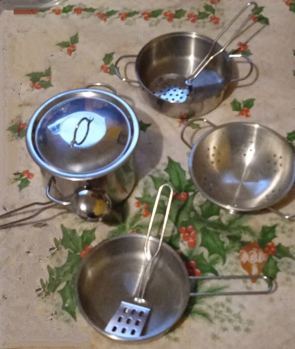 Conjunto de cinco utensílios de cozinha Brinquedos e espatulas