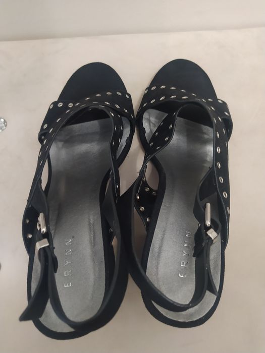 Sandały nowe czarne rozmiar 39