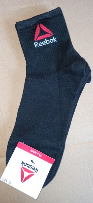 Skarpety Reebok 3p czarne 43-45