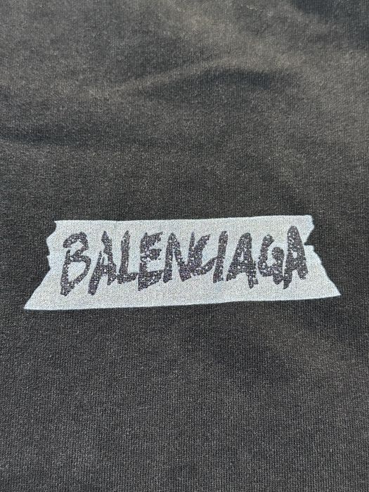 Футболка Balenciaga masking tape t-shirt S M L