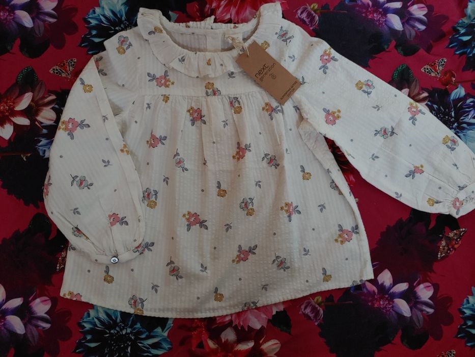 Next nowa bluzka koszulowa w kwiatki roz 104