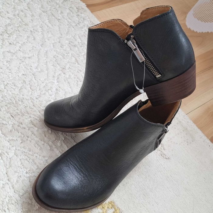 Skórzane botki damskie Basel Bootie od Lucky Brand rozmiar 37,5