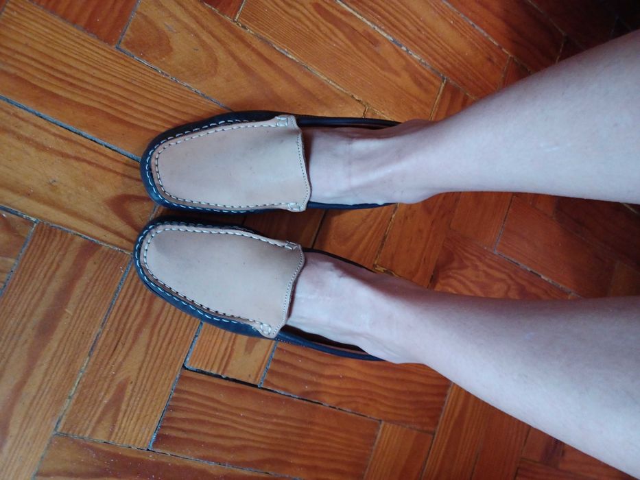 Mocassins em pele Barros