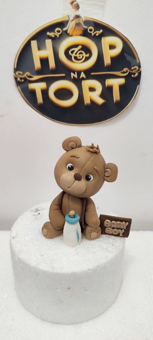 Misio z masy cukrowej dekoracja figurka na tort