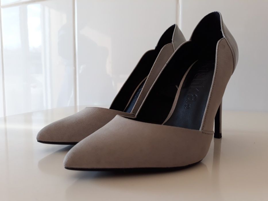 sapato mule salto alto