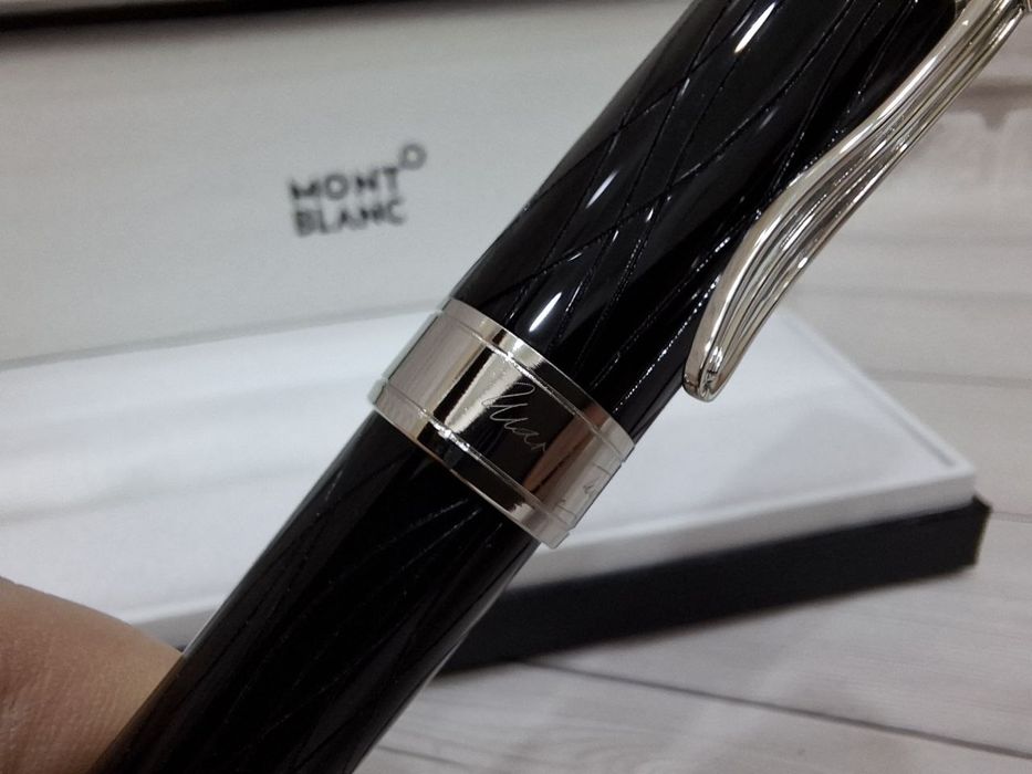 Кулькова металева ручка роллер Montblanc Марк Твен