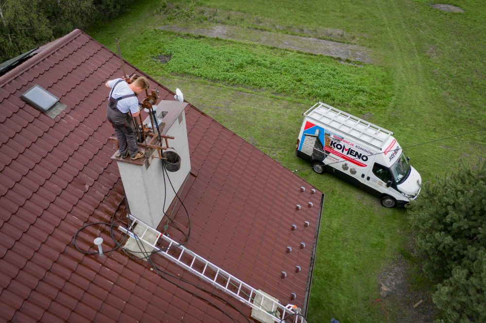 Montaż wkładów kominowych Frezowanie kominów uszczelnienie remont