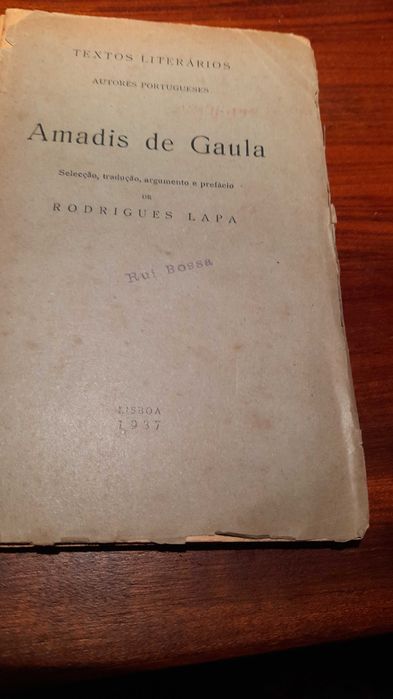 Livro Antigo Textos Literarios Amadis de Gaula Capa Mole