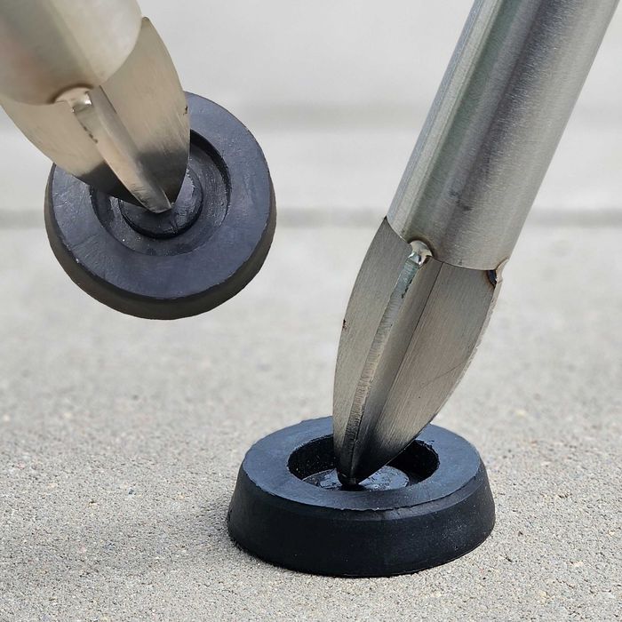 Grill nierdzewny trójnóg 225cm +2 ruszty 90 i 50cm + kołowrotek zestaw