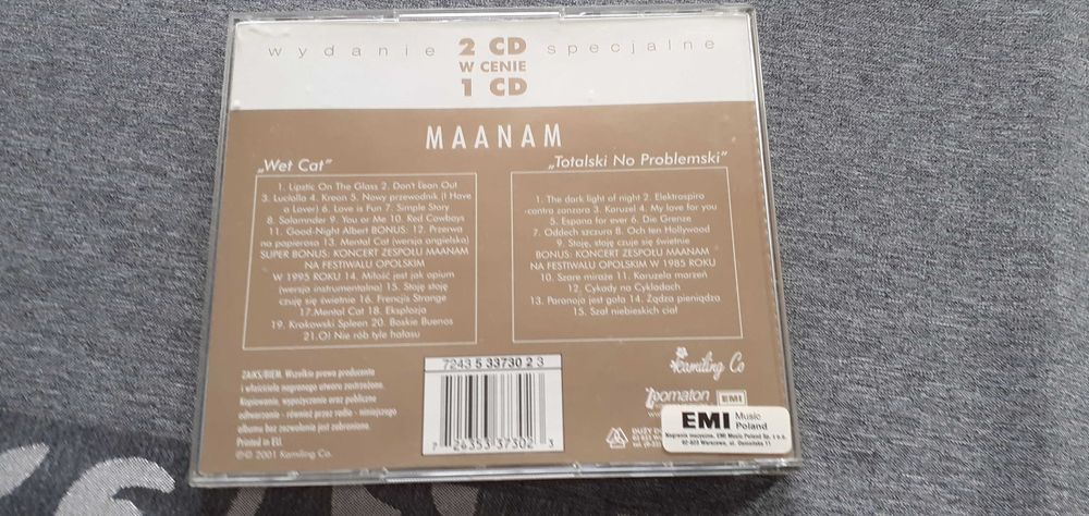 Maanam "Wet Cat" / "Totalski No Problemski" 2 CD