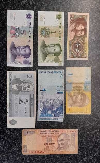 Notas internacionais troco o vende-se