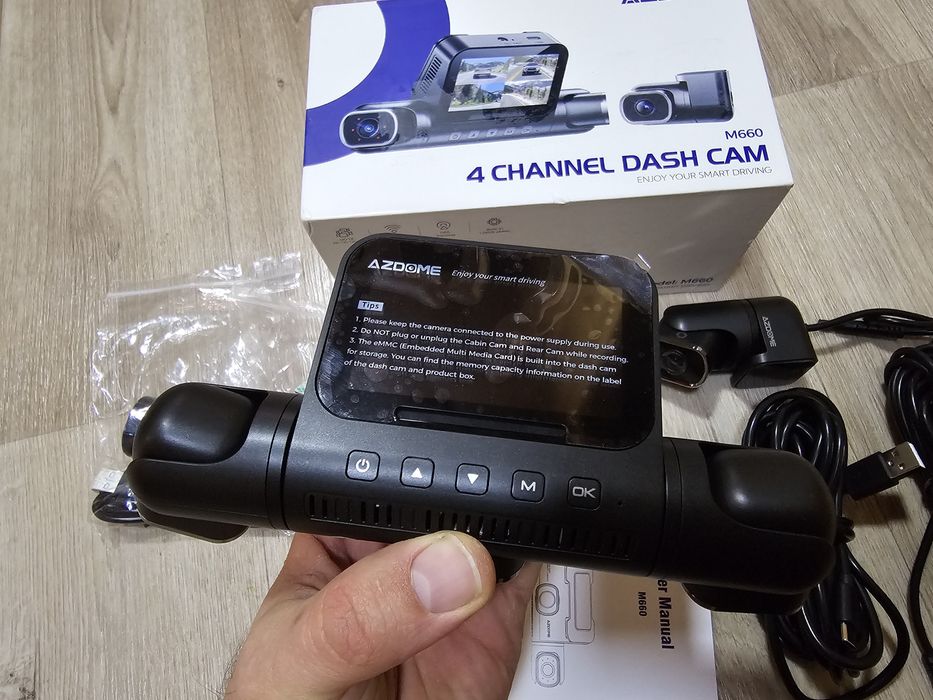 Відеореєстратор AZDOME M660 4 Channel 4k video 5G