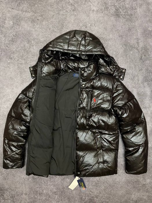Polo Ralph Lauren Puffer Jacket Black Глянцева
