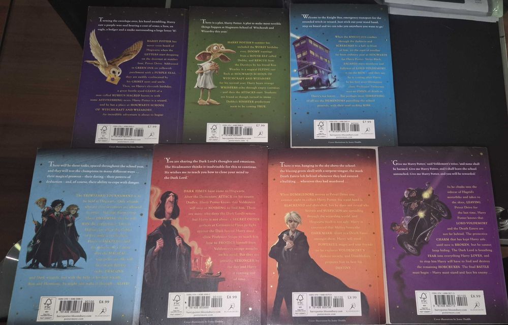 Coleção Completa Livros Harry Potter (em Inglês)