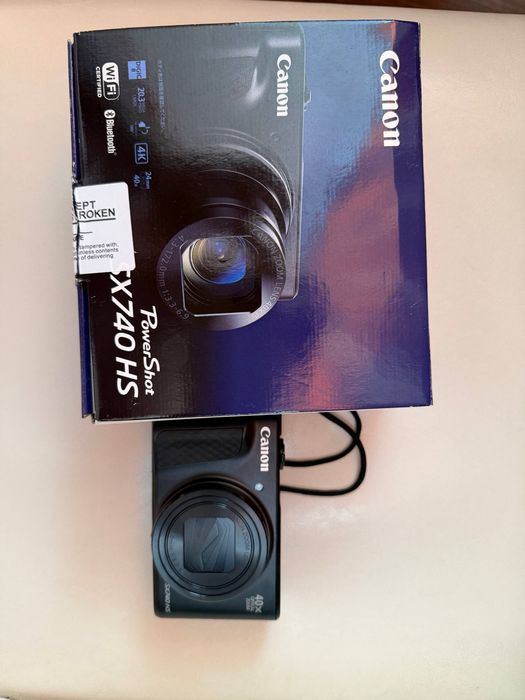Canon PowerShot SX740 HS чорний + Карта пам'яті SanDisk microSDXC Extreme For Action Cams and Drones A2 128Gb