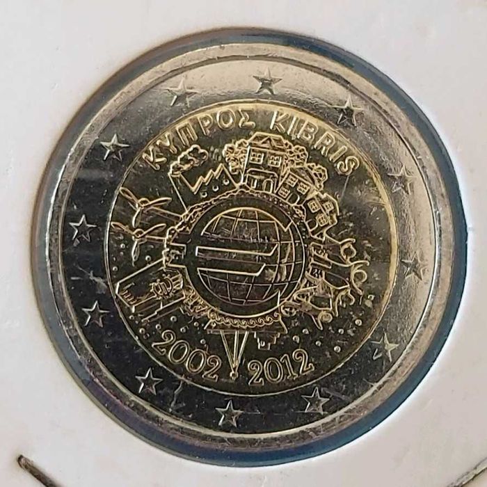 2 Euros de 2012 do Chipre, 10 Anos de Circulação do Euro