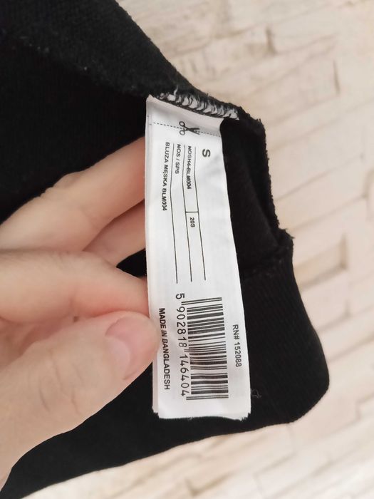 Czarna bluza męska 4F rozpinana S