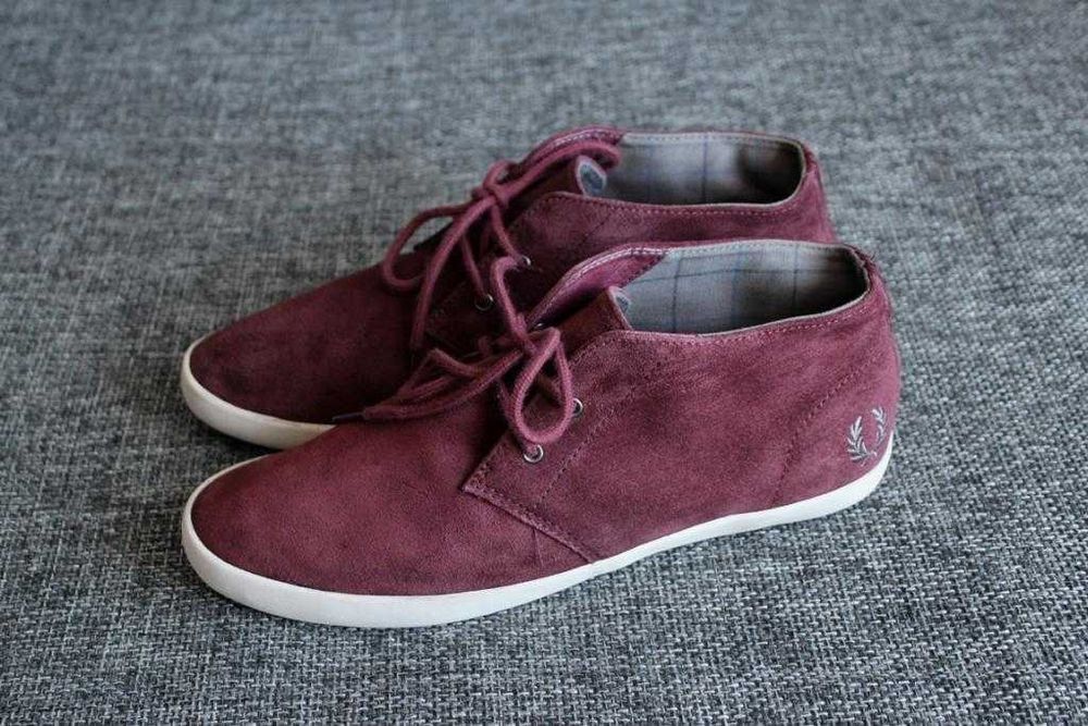 Низькі ботинки Fred Perry Byron Suede Оригінал Нат замша 42р