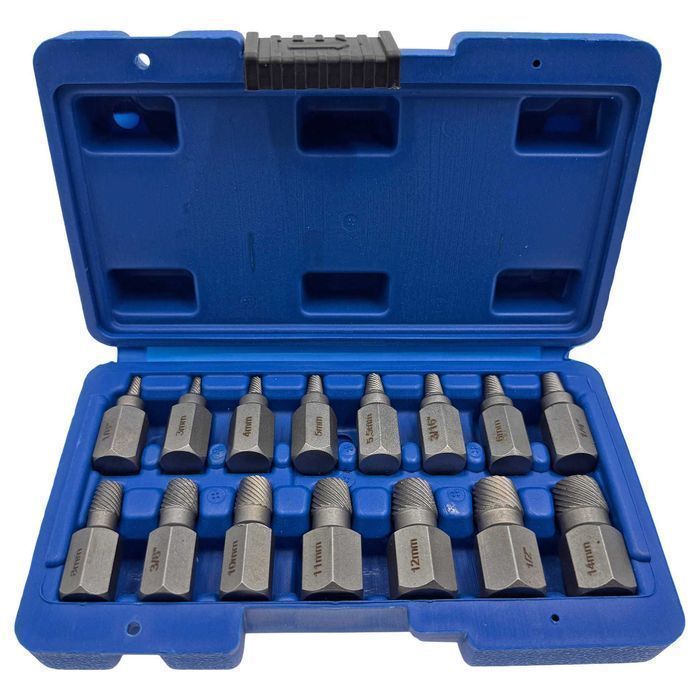 Набір ексатркторів для зламаних гвинтів 15 шт. Falon-Tech FT1515