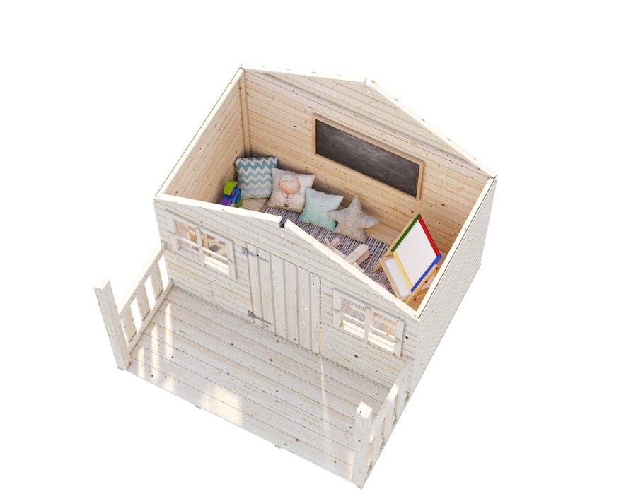 Drewniany domek dla dzieci, domek dla dzieci Feli