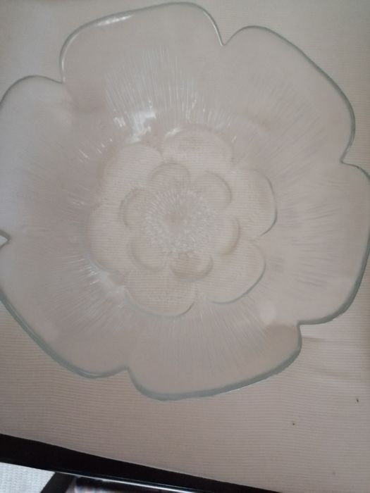 Prato e saladeira, em pyrex