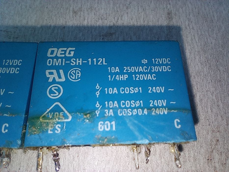 Лот 3 шт реле 12 В для автоматических стиральных машинок